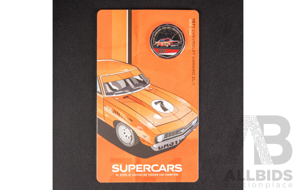 Australian RAM 2020 Nine Fifty Cent Coin Supercars Set, 60 Years of Australian Touring Car Championship