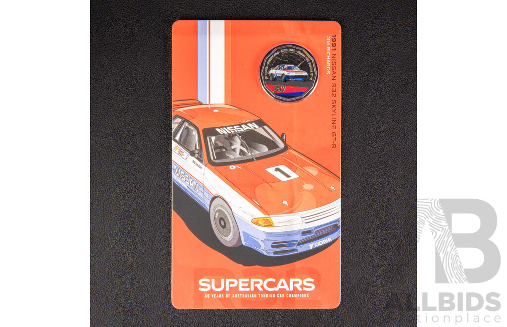 Australian RAM 2020 Nine Fifty Cent Coin Supercars Set, 60 Years of Australian Touring Car Championship