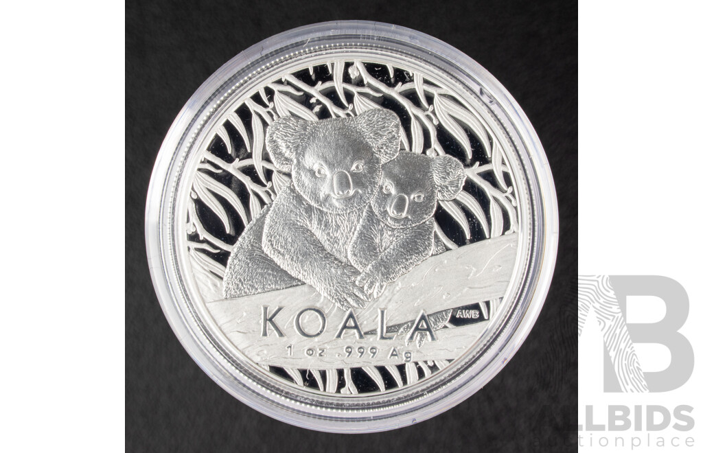 Australian RAM 2025 Silver Proof High Relief Five Dollar Coin, Koala Series .999