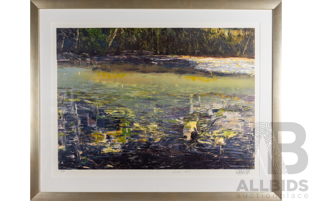 Geoffrey Dyer, (20th Century, Australian, 1947-2020), Cockle Creek, Wonderful Original Signed & Limited Editioned Collograph, 86 x 108 cm (frame)