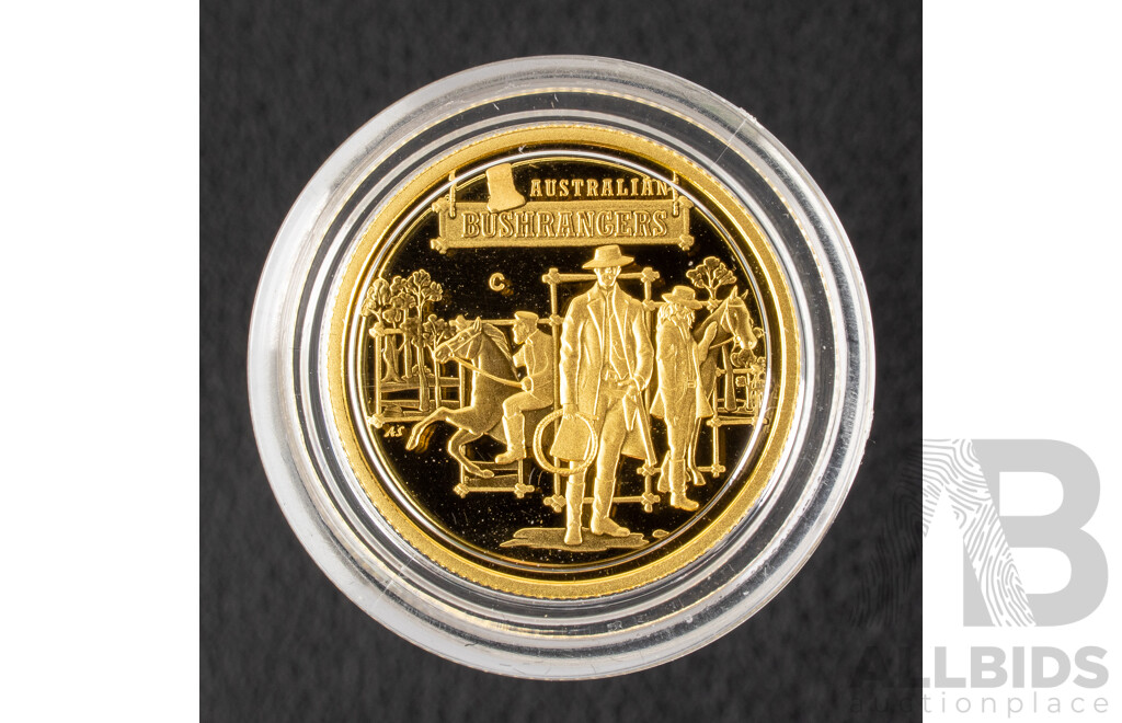 Australian RAM 2019 Gold Proof Ten Dollar Mintmark Coin, Australia's Wild Colonial Bushrangers, Birdman of the Coorong