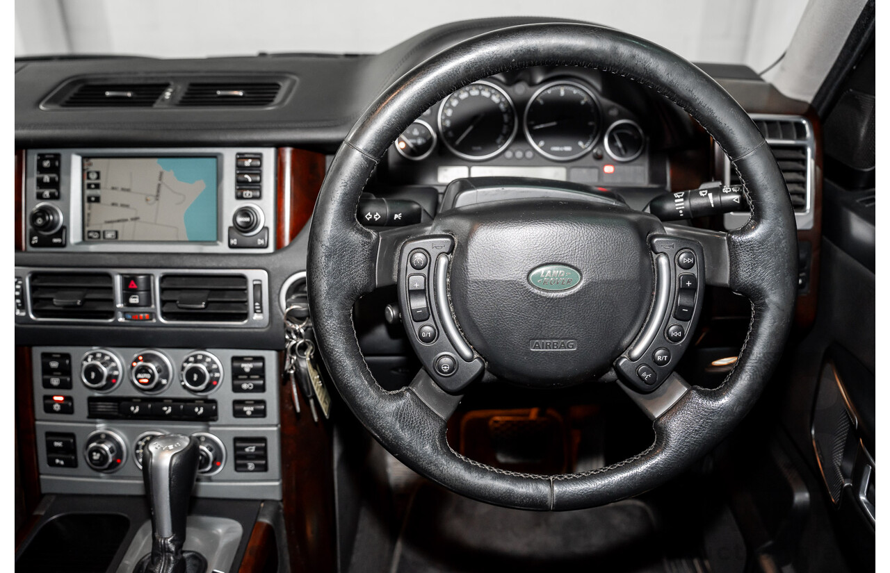 1/2007 Land Rover Range Rover Vogue Luxury TdV8 MY07 4d Wagon Santorini Black Twin Turbo Diesel V8 3.6L