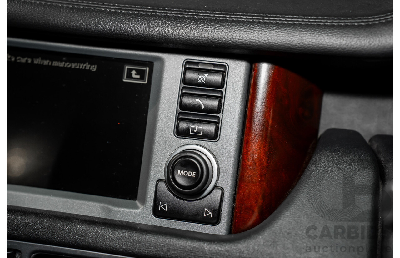 1/2007 Land Rover Range Rover Vogue Luxury TdV8 MY07 4d Wagon Santorini Black Twin Turbo Diesel V8 3.6L