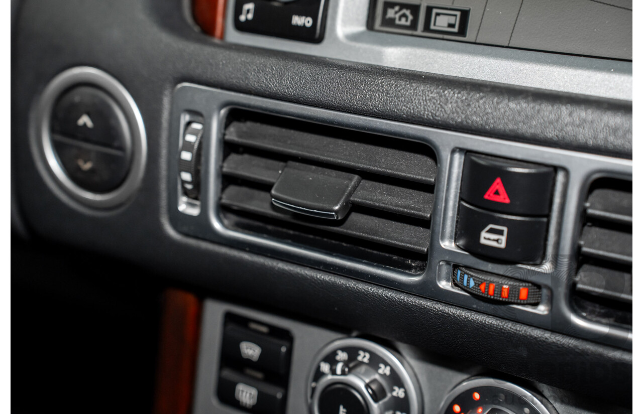 1/2007 Land Rover Range Rover Vogue Luxury TdV8 MY07 4d Wagon Santorini Black Twin Turbo Diesel V8 3.6L