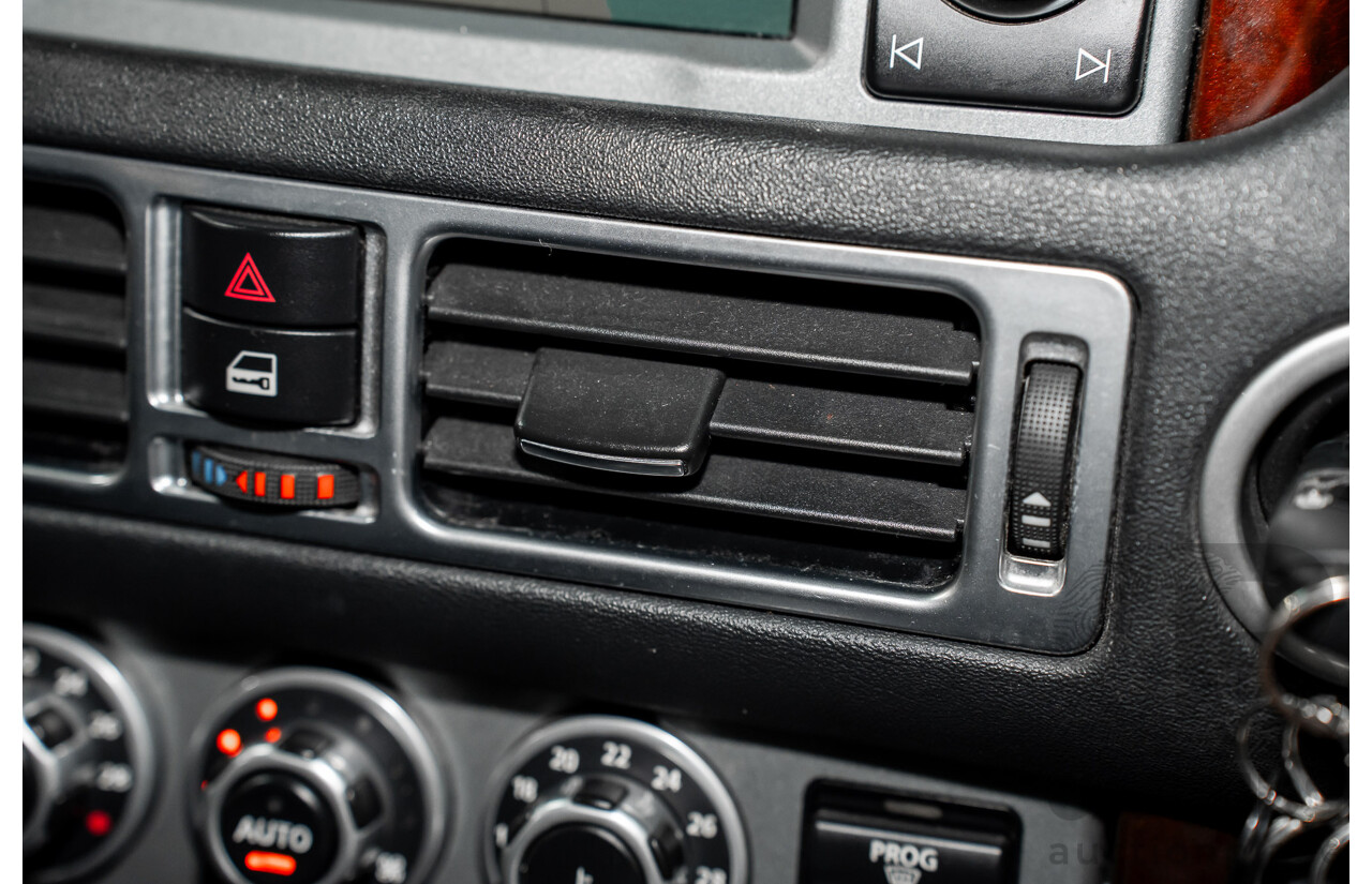 1/2007 Land Rover Range Rover Vogue Luxury TdV8 MY07 4d Wagon Santorini Black Twin Turbo Diesel V8 3.6L