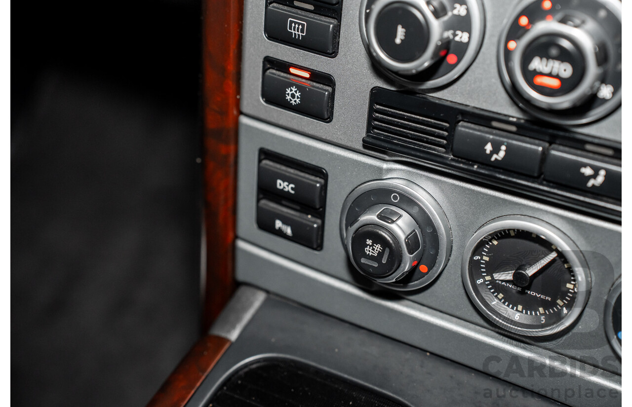 1/2007 Land Rover Range Rover Vogue Luxury TdV8 MY07 4d Wagon Santorini Black Twin Turbo Diesel V8 3.6L