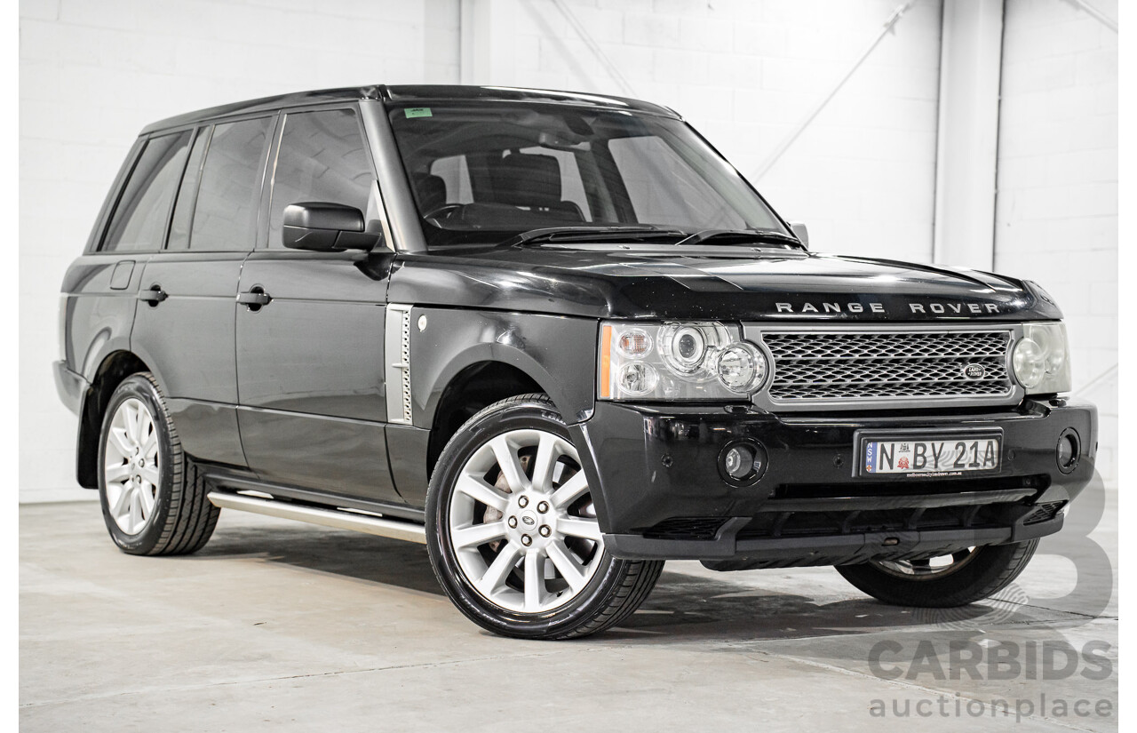 1/2007 Land Rover Range Rover Vogue Luxury TdV8 MY07 4d Wagon Santorini Black Twin Turbo Diesel V8 3.6L