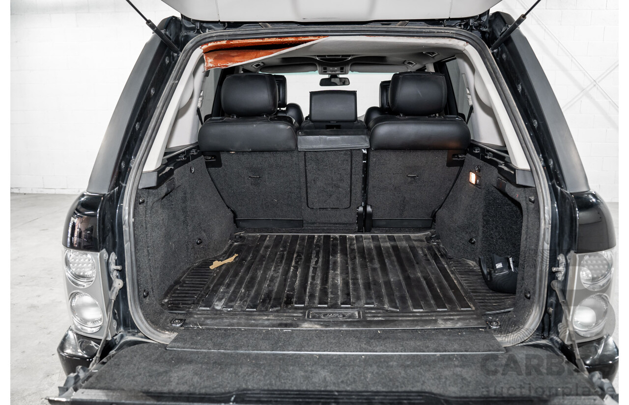 1/2007 Land Rover Range Rover Vogue Luxury TdV8 MY07 4d Wagon Santorini Black Twin Turbo Diesel V8 3.6L