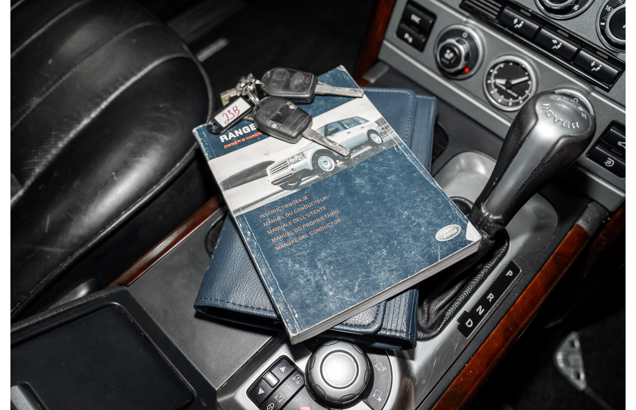 1/2007 Land Rover Range Rover Vogue Luxury TdV8 MY07 4d Wagon Santorini Black Twin Turbo Diesel V8 3.6L