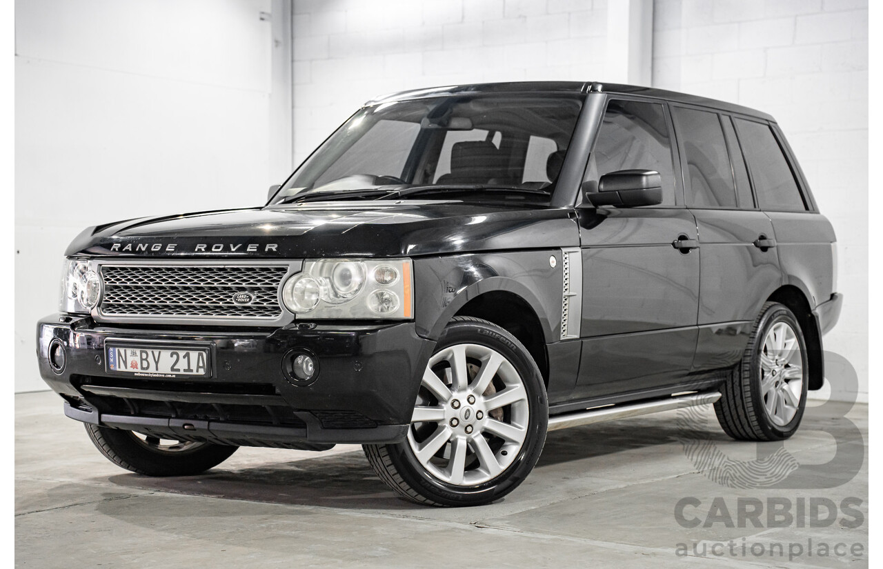 1/2007 Land Rover Range Rover Vogue Luxury TdV8 MY07 4d Wagon Santorini Black Twin Turbo Diesel V8 3.6L