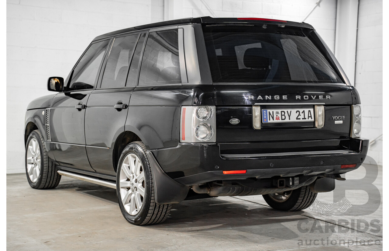 1/2007 Land Rover Range Rover Vogue Luxury TdV8 MY07 4d Wagon Santorini Black Twin Turbo Diesel V8 3.6L