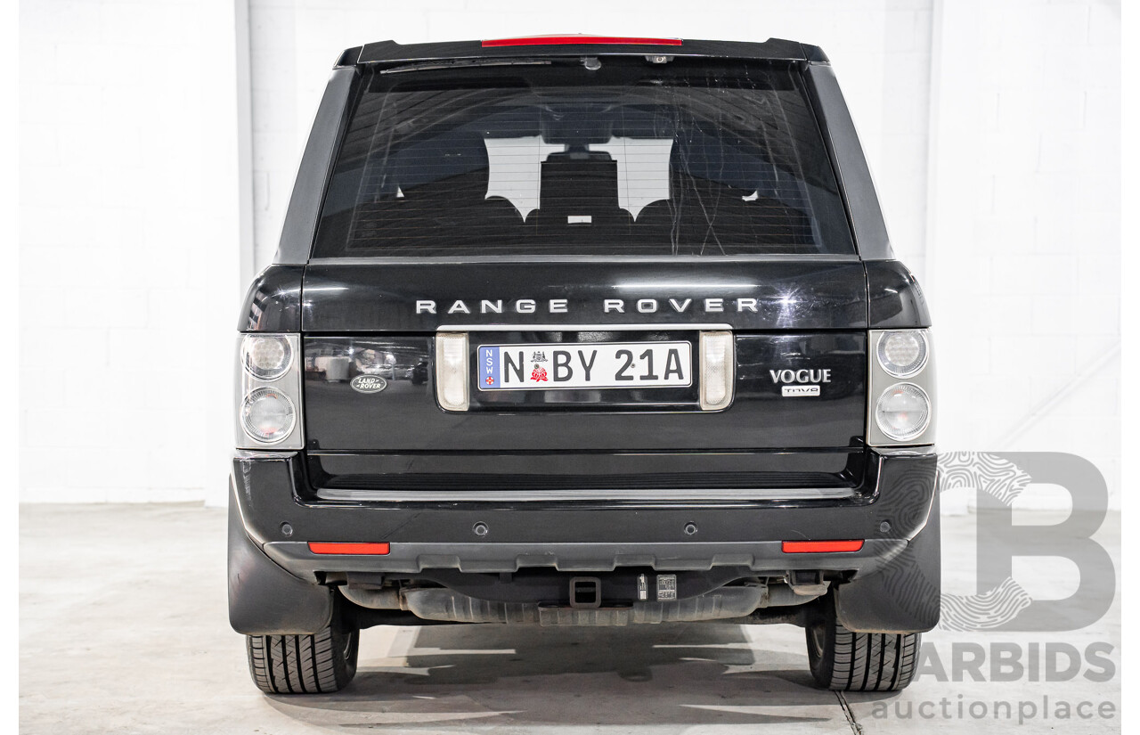 1/2007 Land Rover Range Rover Vogue Luxury TdV8 MY07 4d Wagon Santorini Black Twin Turbo Diesel V8 3.6L