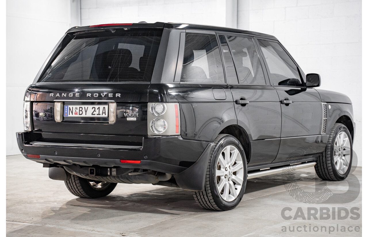1/2007 Land Rover Range Rover Vogue Luxury TdV8 MY07 4d Wagon Santorini Black Twin Turbo Diesel V8 3.6L