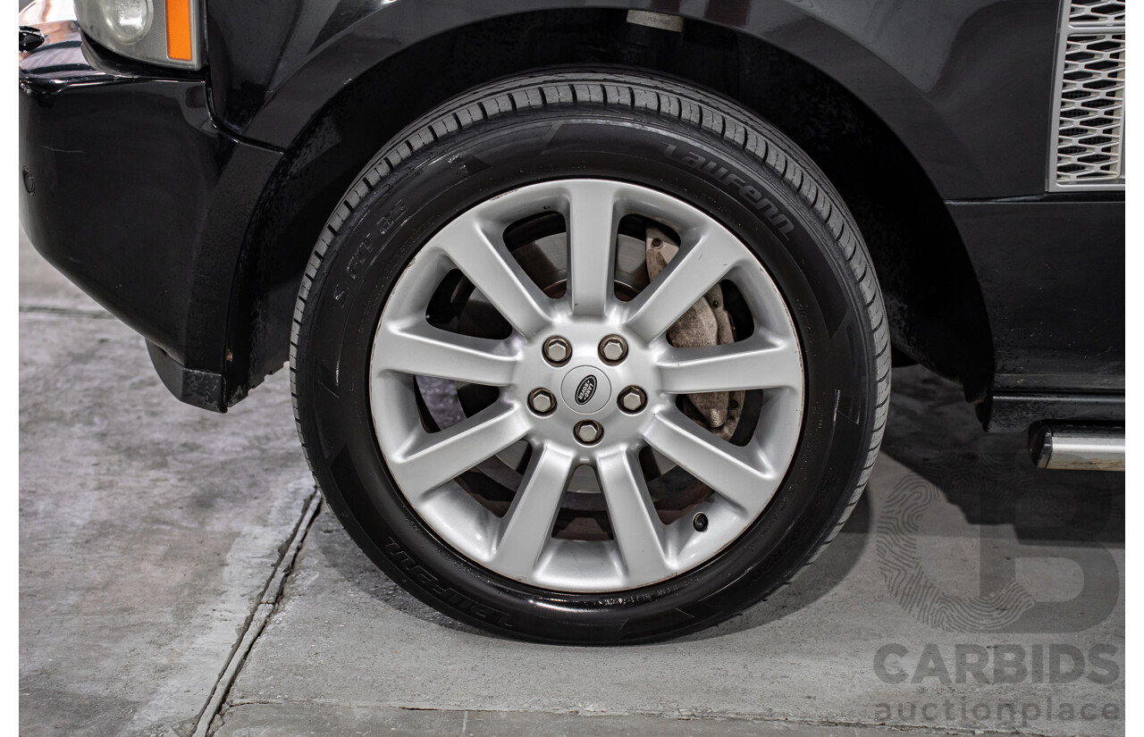 1/2007 Land Rover Range Rover Vogue Luxury TdV8 MY07 4d Wagon Santorini Black Twin Turbo Diesel V8 3.6L