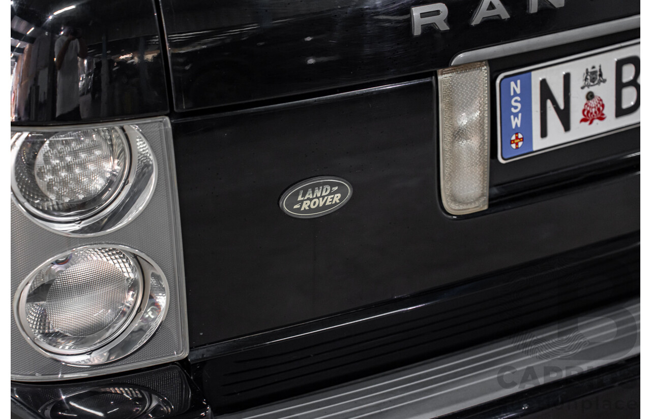 1/2007 Land Rover Range Rover Vogue Luxury TdV8 MY07 4d Wagon Santorini Black Twin Turbo Diesel V8 3.6L