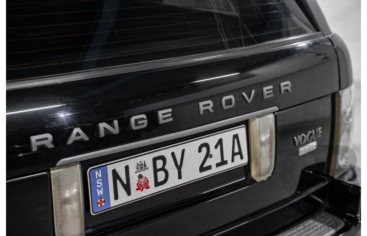 1/2007 Land Rover Range Rover Vogue Luxury TdV8 MY07 4d Wagon Santorini Black Twin Turbo Diesel V8 3.6L