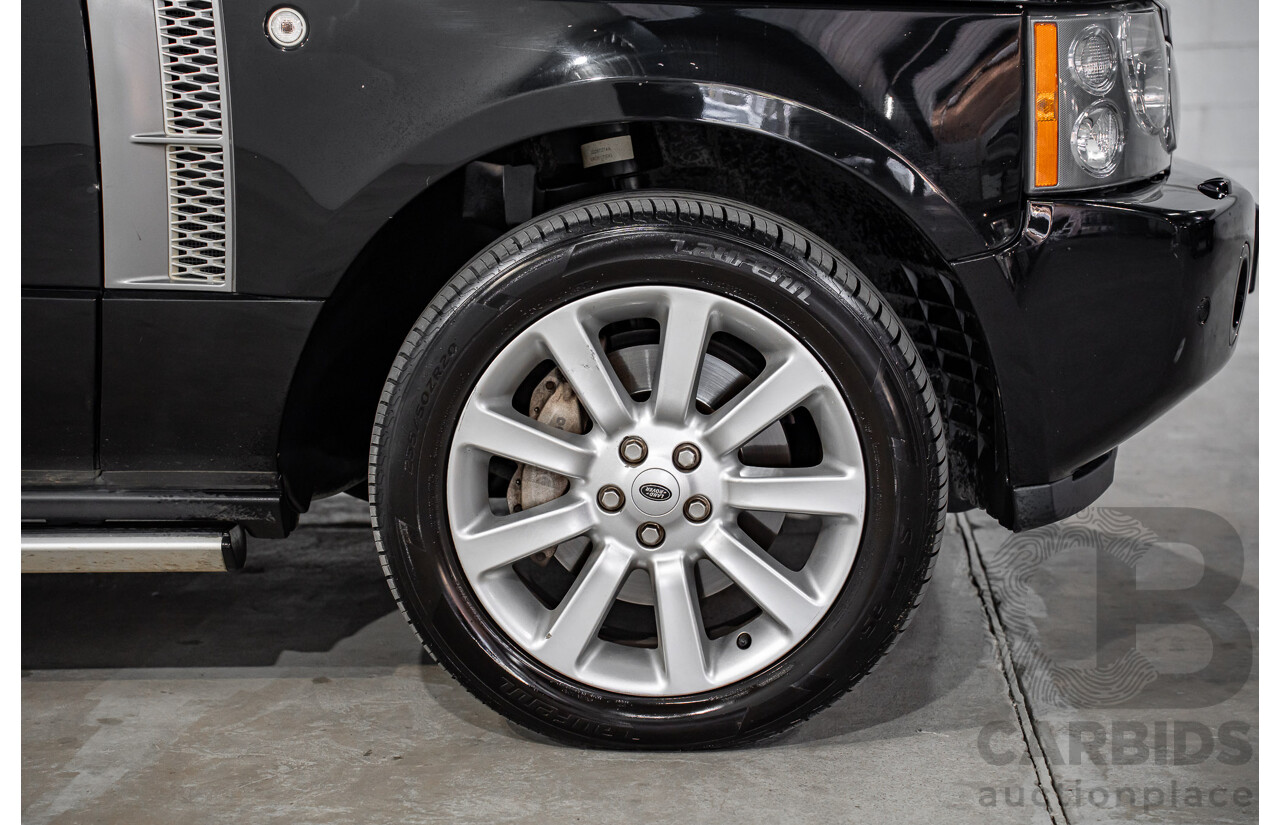 1/2007 Land Rover Range Rover Vogue Luxury TdV8 MY07 4d Wagon Santorini Black Twin Turbo Diesel V8 3.6L