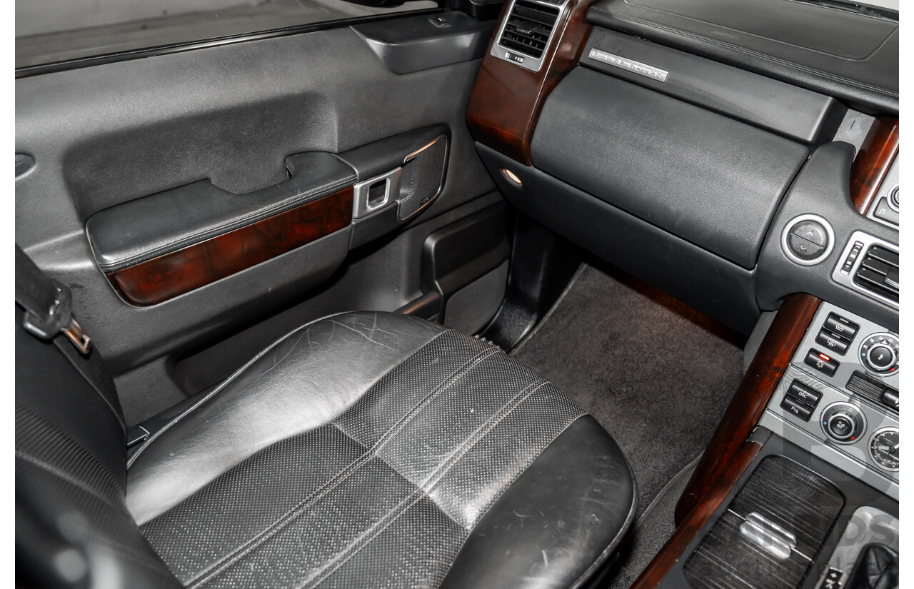 1/2007 Land Rover Range Rover Vogue Luxury TdV8 MY07 4d Wagon Santorini Black Twin Turbo Diesel V8 3.6L