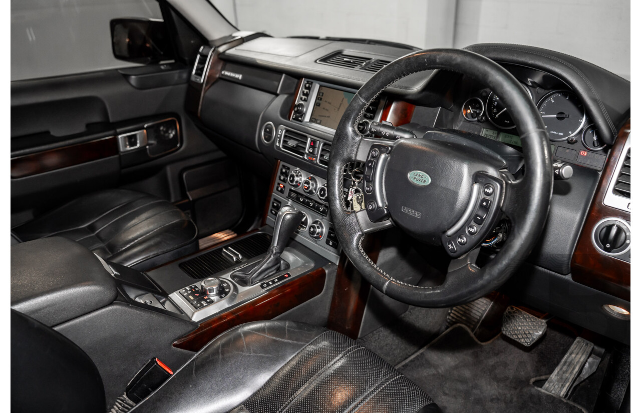 1/2007 Land Rover Range Rover Vogue Luxury TdV8 MY07 4d Wagon Santorini Black Twin Turbo Diesel V8 3.6L