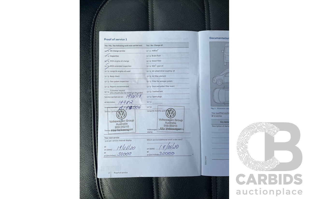 12/2018 Volkswagen Amarok V6 TDI 580 Highline Black Edition (4x4) 2H MY19 Dual Cab Utility Candy White Turbo Diesel 3.0L