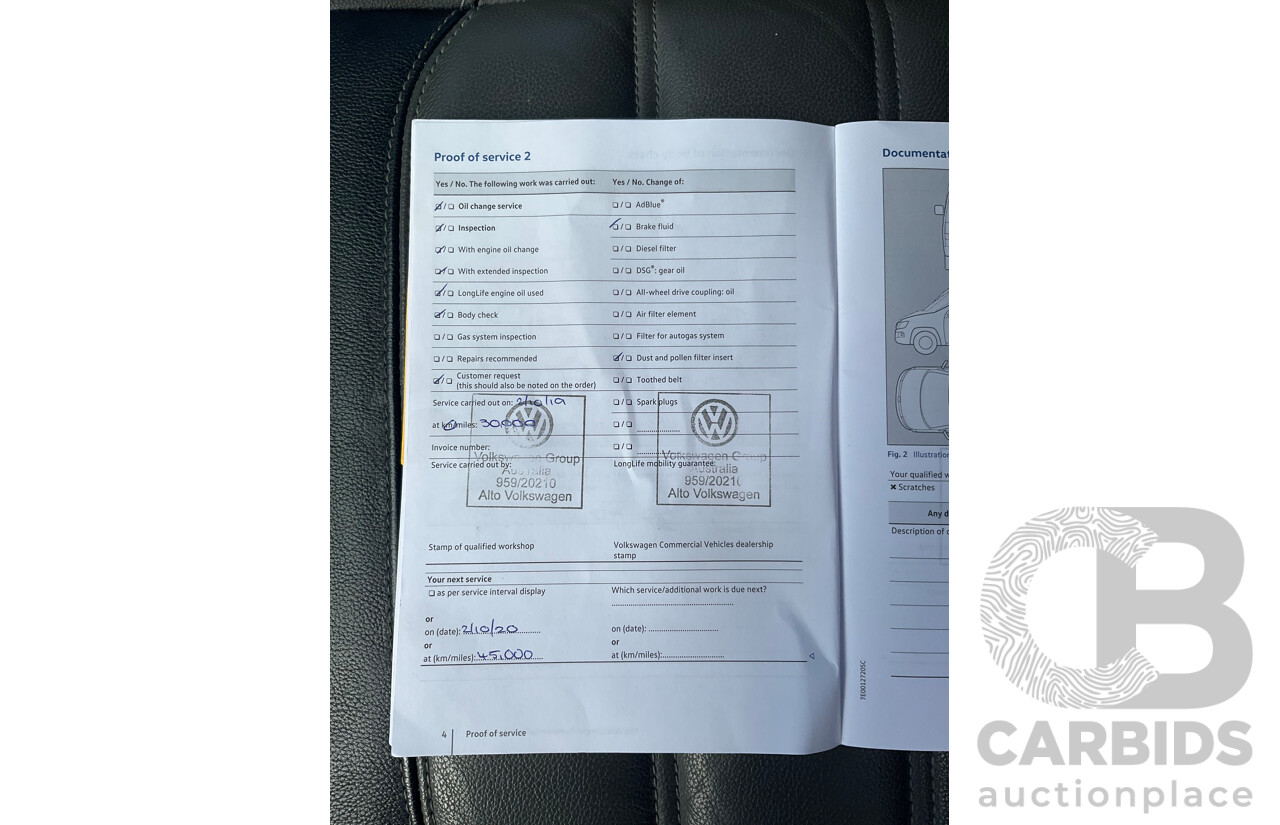 12/2018 Volkswagen Amarok V6 TDI 580 Highline Black Edition (4x4) 2H MY19 Dual Cab Utility Candy White Turbo Diesel 3.0L