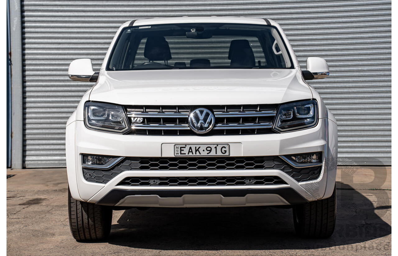 12/2018 Volkswagen Amarok V6 TDI 580 Highline Black Edition (4x4) 2H MY19 Dual Cab Utility Candy White Turbo Diesel 3.0L