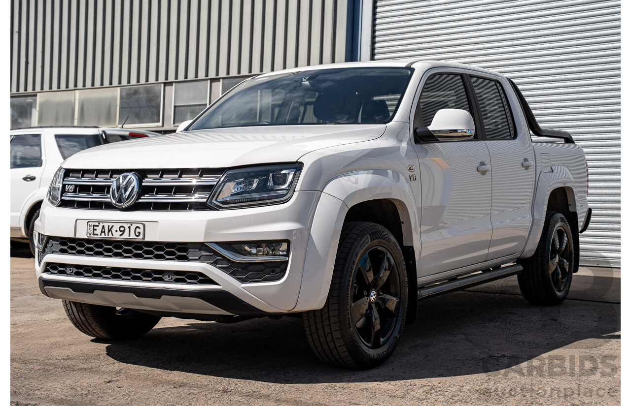12/2018 Volkswagen Amarok V6 TDI 580 Highline Black Edition (4x4) 2H MY19 Dual Cab Utility Candy White Turbo Diesel 3.0L