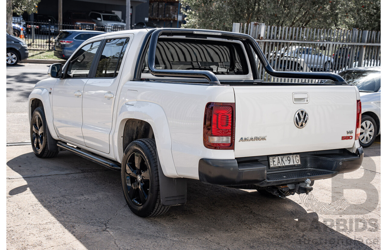 12/2018 Volkswagen Amarok V6 TDI 580 Highline Black Edition (4x4) 2H MY19 Dual Cab Utility Candy White Turbo Diesel 3.0L