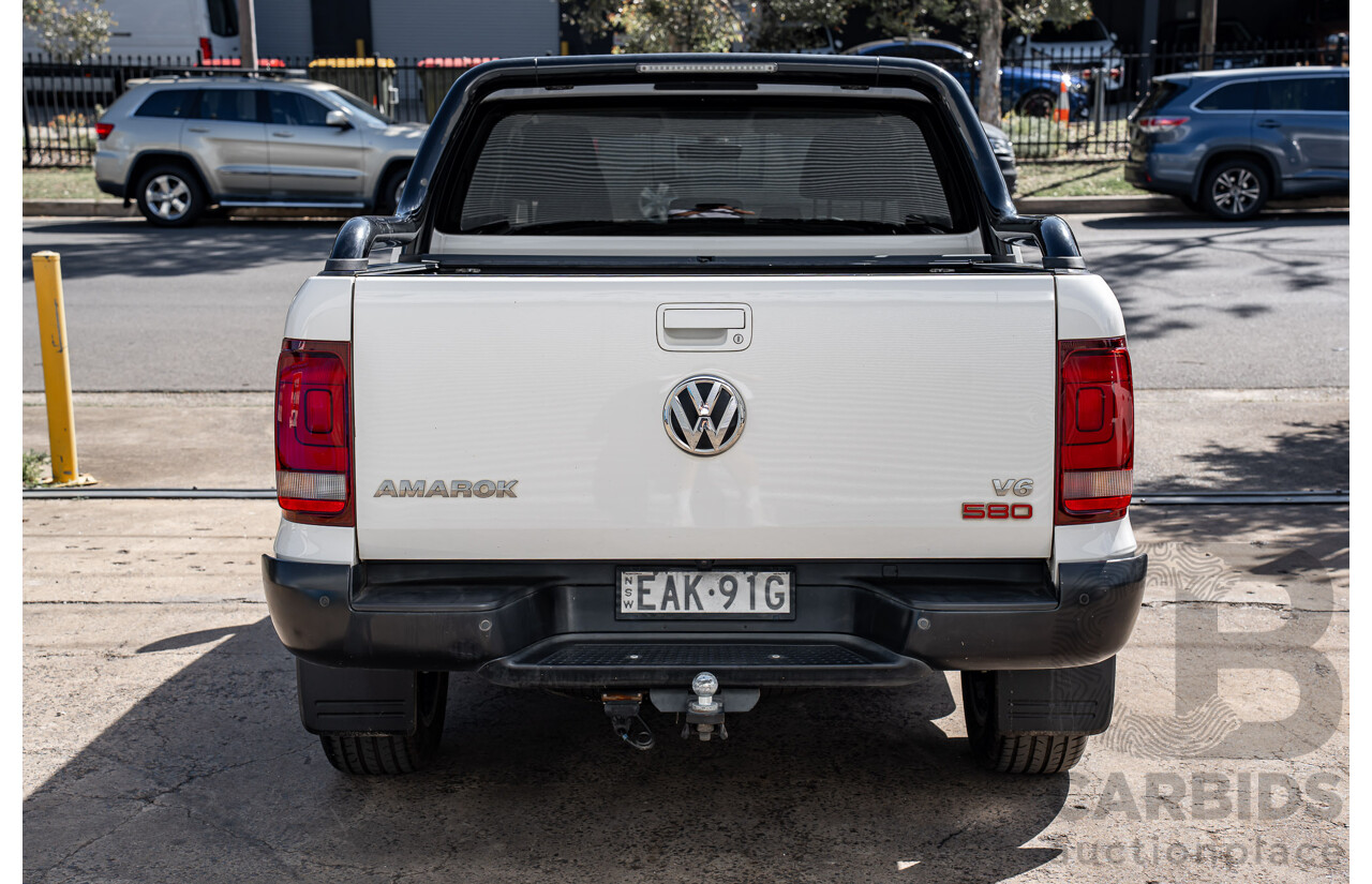 12/2018 Volkswagen Amarok V6 TDI 580 Highline Black Edition (4x4) 2H MY19 Dual Cab Utility Candy White Turbo Diesel 3.0L