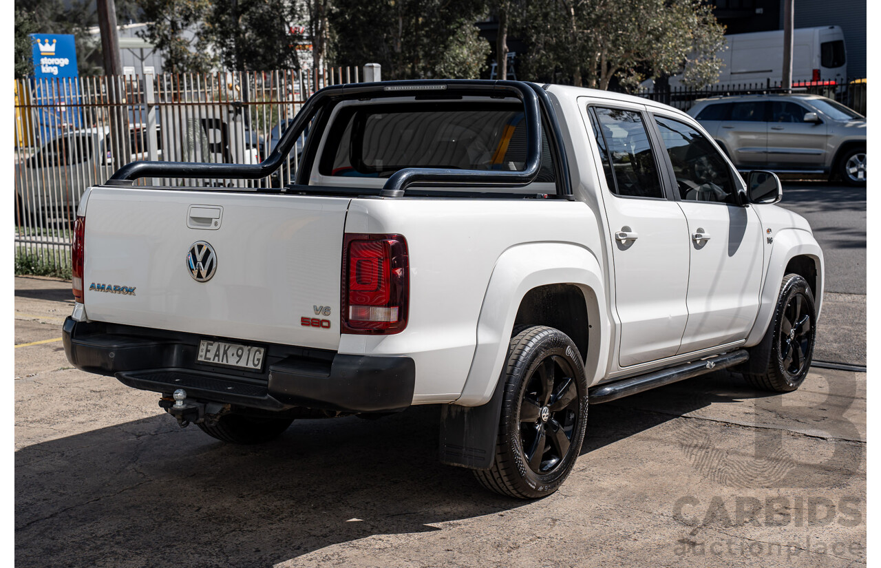 12/2018 Volkswagen Amarok V6 TDI 580 Highline Black Edition (4x4) 2H MY19 Dual Cab Utility Candy White Turbo Diesel 3.0L