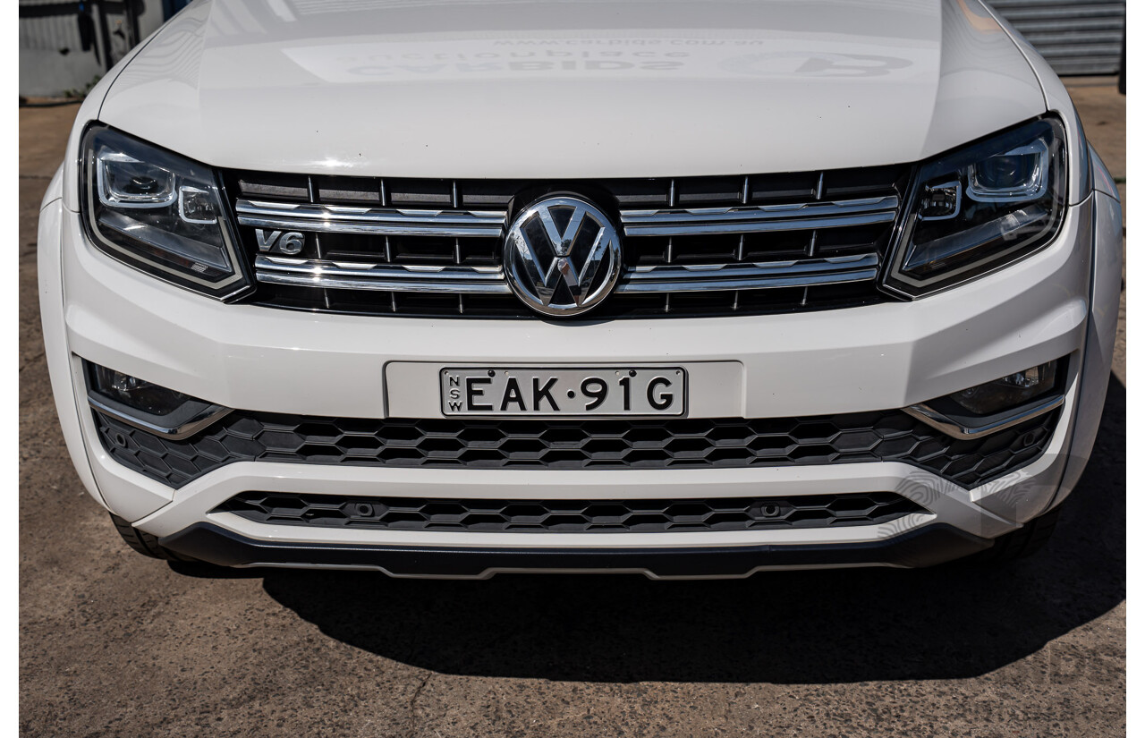 12/2018 Volkswagen Amarok V6 TDI 580 Highline Black Edition (4x4) 2H MY19 Dual Cab Utility Candy White Turbo Diesel 3.0L