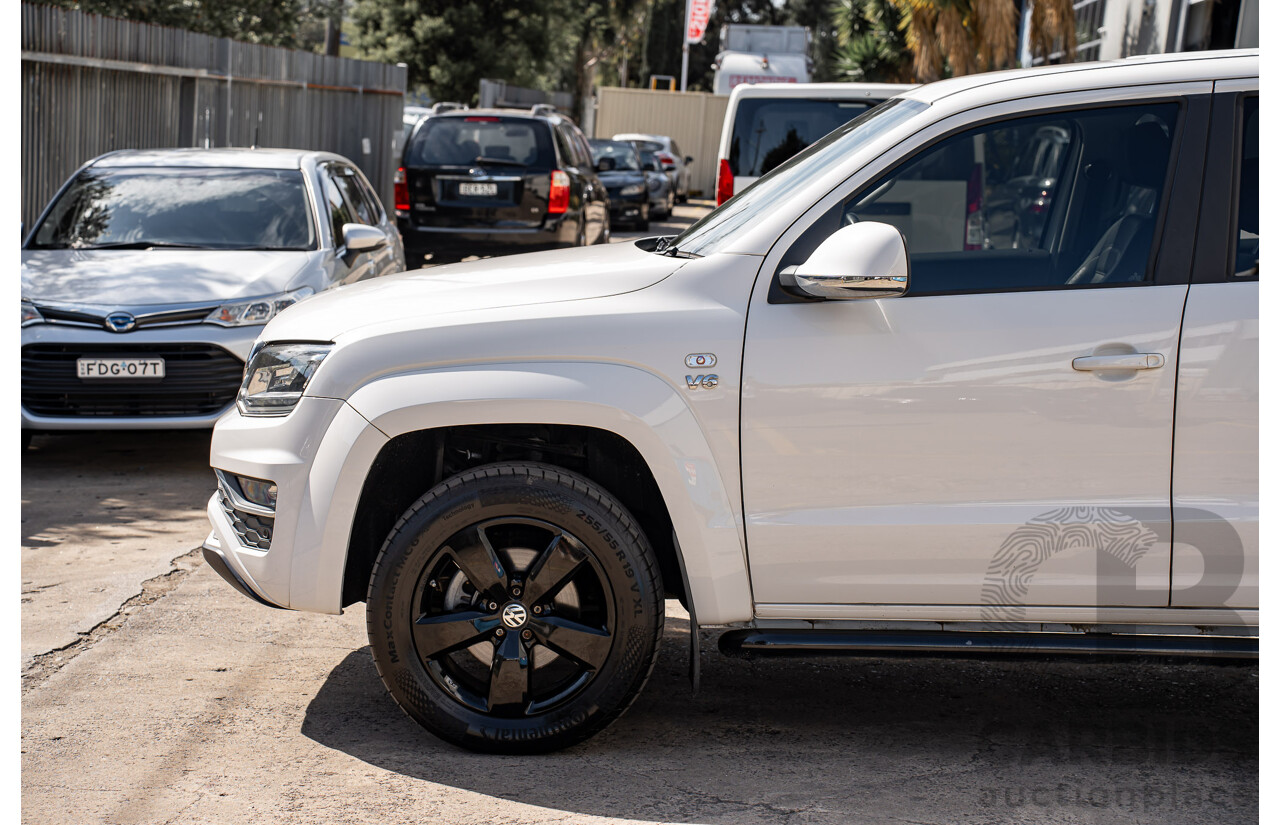 12/2018 Volkswagen Amarok V6 TDI 580 Highline Black Edition (4x4) 2H MY19 Dual Cab Utility Candy White Turbo Diesel 3.0L