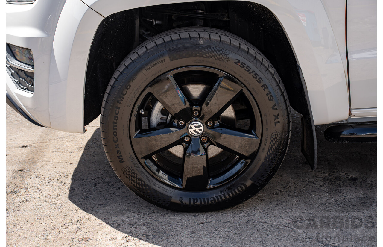 12/2018 Volkswagen Amarok V6 TDI 580 Highline Black Edition (4x4) 2H MY19 Dual Cab Utility Candy White Turbo Diesel 3.0L