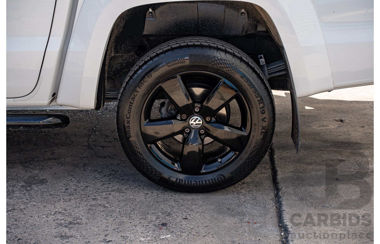 12/2018 Volkswagen Amarok V6 TDI 580 Highline Black Edition (4x4) 2H MY19 Dual Cab Utility Candy White Turbo Diesel 3.0L