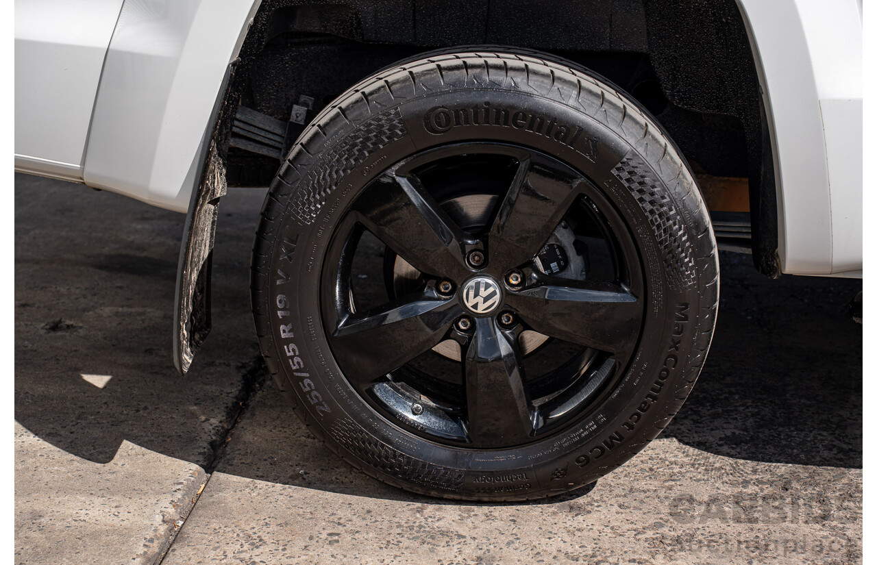 12/2018 Volkswagen Amarok V6 TDI 580 Highline Black Edition (4x4) 2H MY19 Dual Cab Utility Candy White Turbo Diesel 3.0L