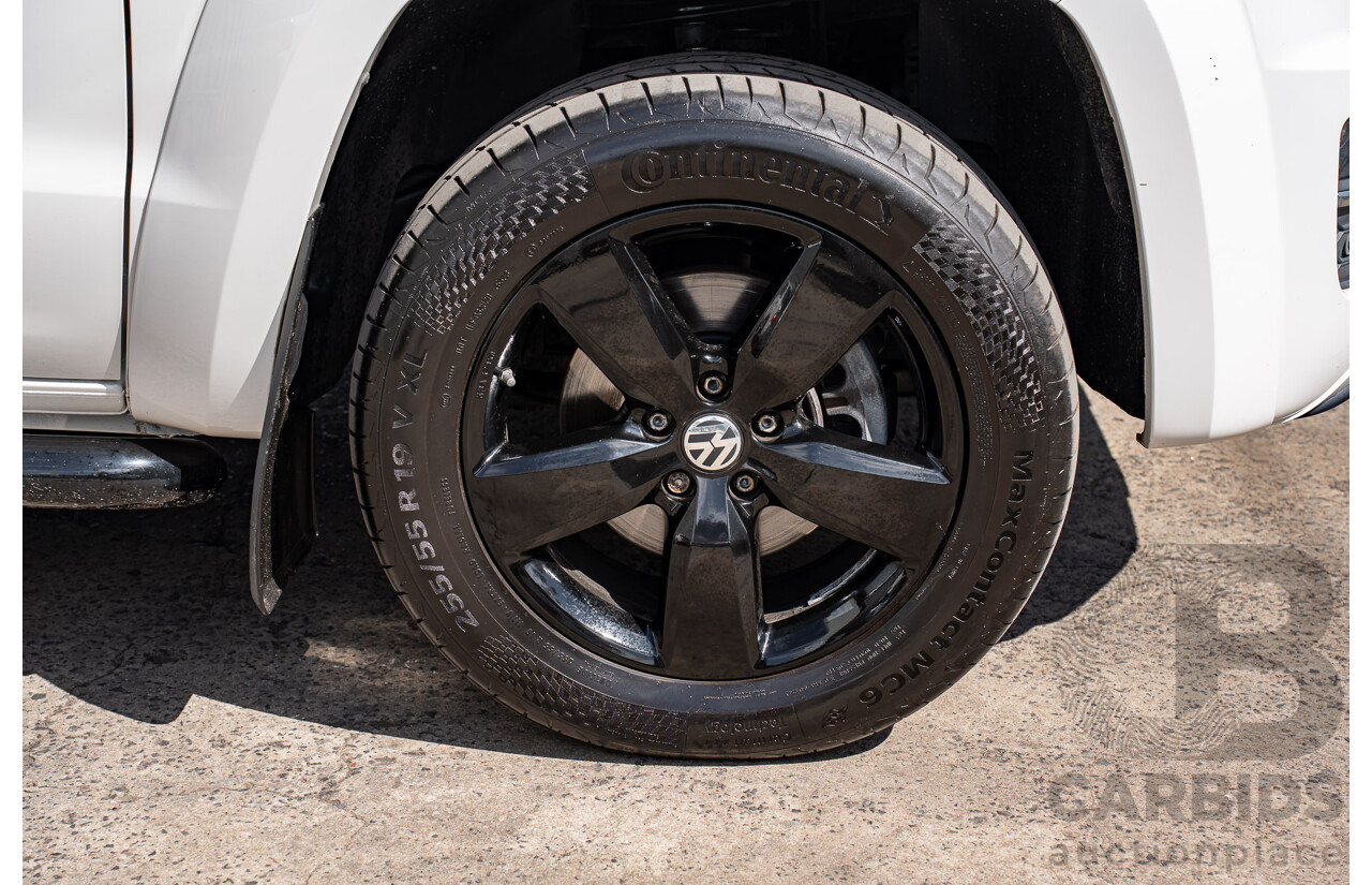 12/2018 Volkswagen Amarok V6 TDI 580 Highline Black Edition (4x4) 2H MY19 Dual Cab Utility Candy White Turbo Diesel 3.0L