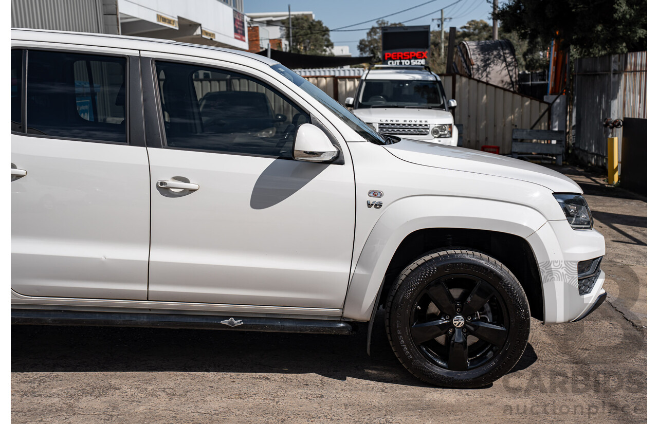 12/2018 Volkswagen Amarok V6 TDI 580 Highline Black Edition (4x4) 2H MY19 Dual Cab Utility Candy White Turbo Diesel 3.0L