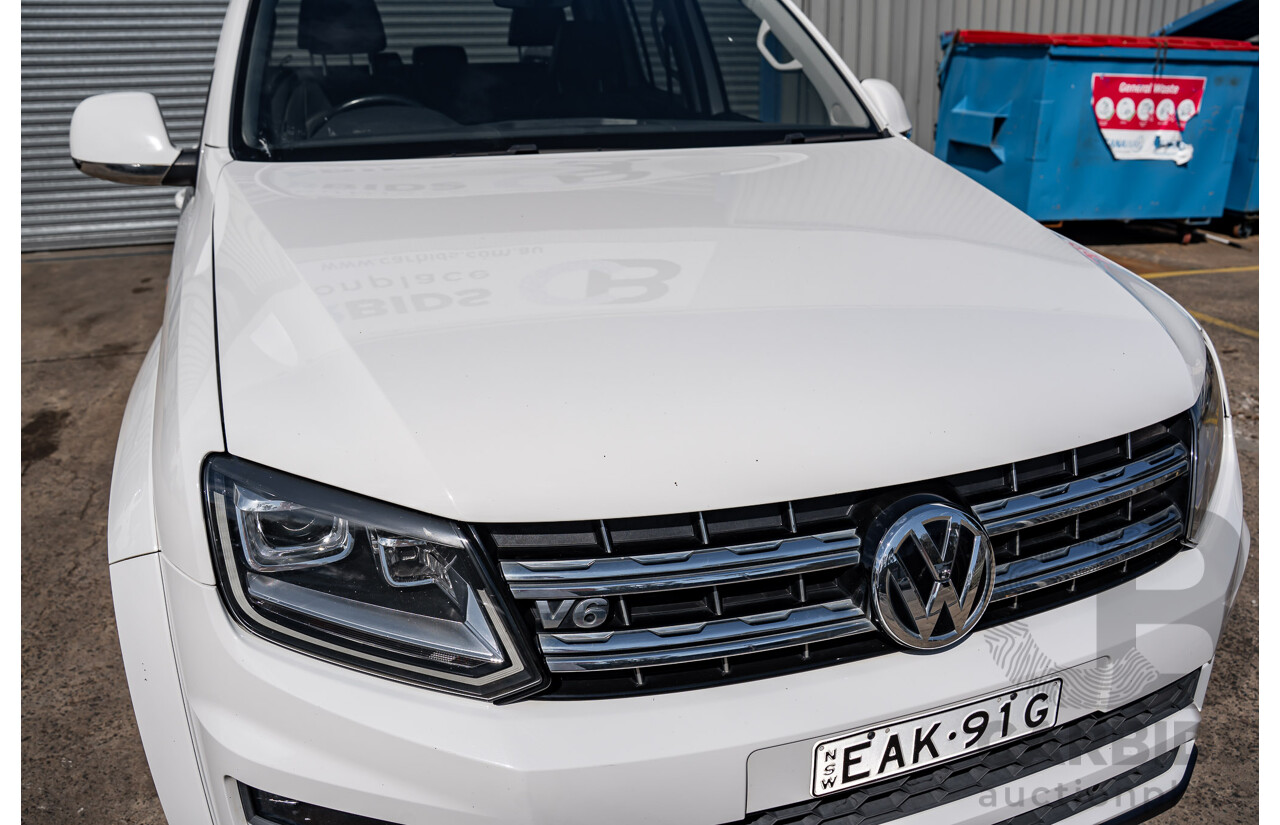 12/2018 Volkswagen Amarok V6 TDI 580 Highline Black Edition (4x4) 2H MY19 Dual Cab Utility Candy White Turbo Diesel 3.0L