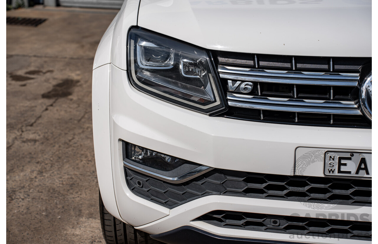 12/2018 Volkswagen Amarok V6 TDI 580 Highline Black Edition (4x4) 2H MY19 Dual Cab Utility Candy White Turbo Diesel 3.0L