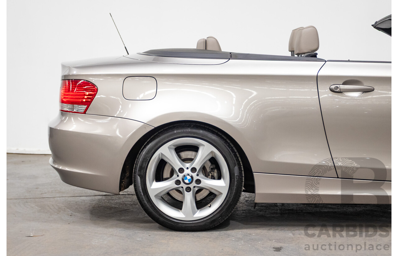 1/2009 BMW 120i E88 MY09 2d Convertible Cashmere Silver Metallic 2.0L