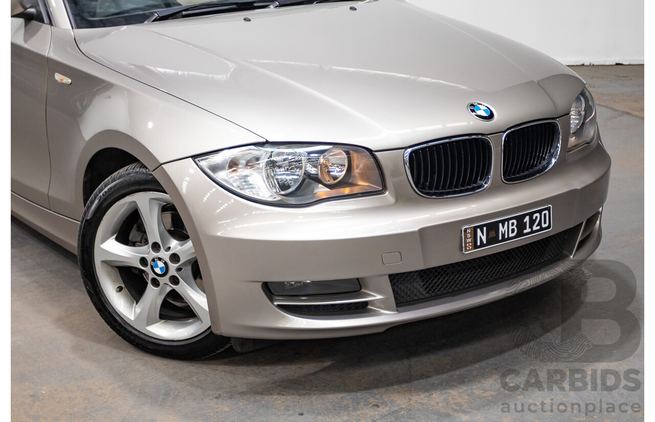 1/2009 BMW 120i E88 MY09 2d Convertible Cashmere Silver Metallic 2.0L