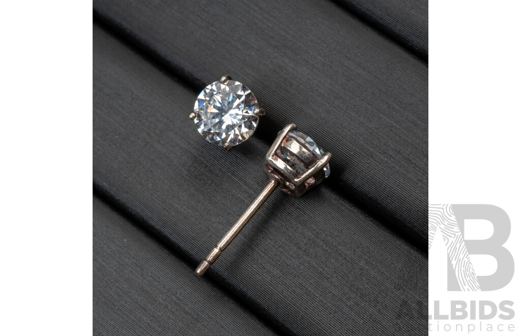 D'Alessio USA Vintage Diamonte Stud Earrings & Bracelet Set with Other Vintage Paste Stone Jewellery