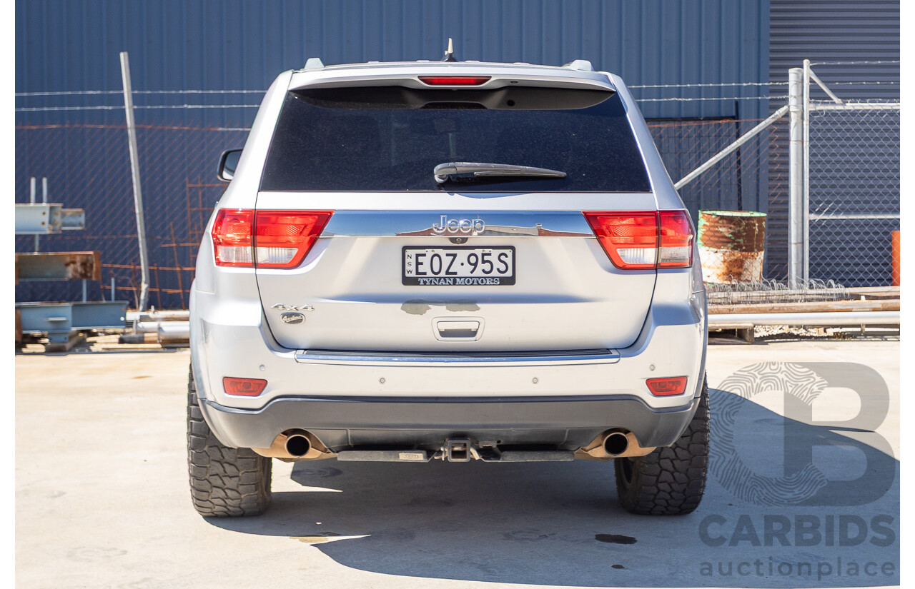 02/2012 Jeep Grand Cherokee Overland (4x4) WK 4D Wagon Bright Silver Metallic 5.7L