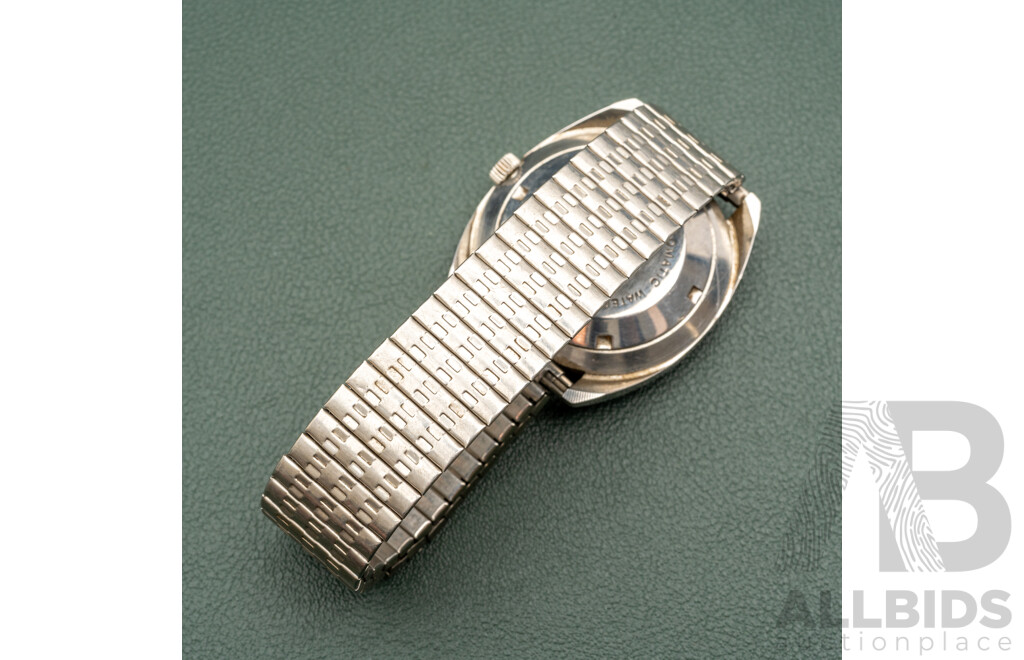 Sandoz Vintage Automatic 25 Jewels Watch, Cobalt Blue Face