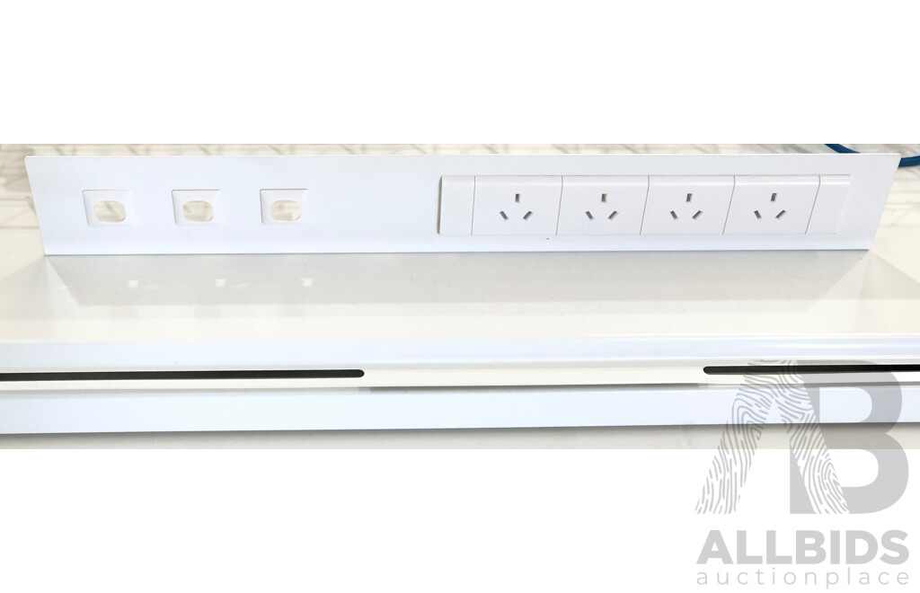 JasonL 1800mm Premium Height Adjustable Desk with Cable Scallop