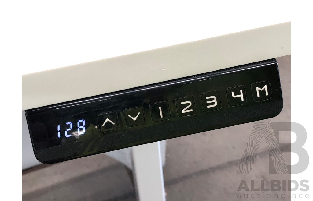 JasonL 1560mm Premium Height Adjustable Desk with Cable Scallop