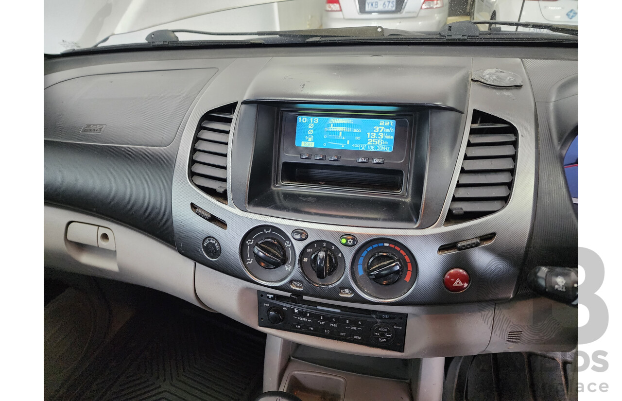 8/2008 Mitsubishi Triton VR (4x4) ML MY09 Double Cab Utility Silver 3.2L