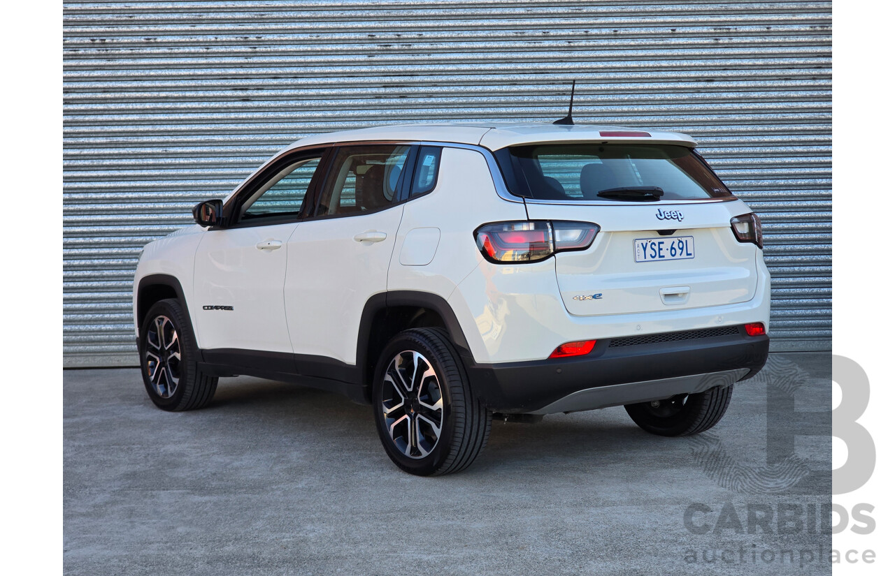 02/2024 Jeep Compass Limited 4xe (AWD) MY24 MV 4d Wagon Alpine White Turbo 1.3L - 44kw Plug In Hybrid