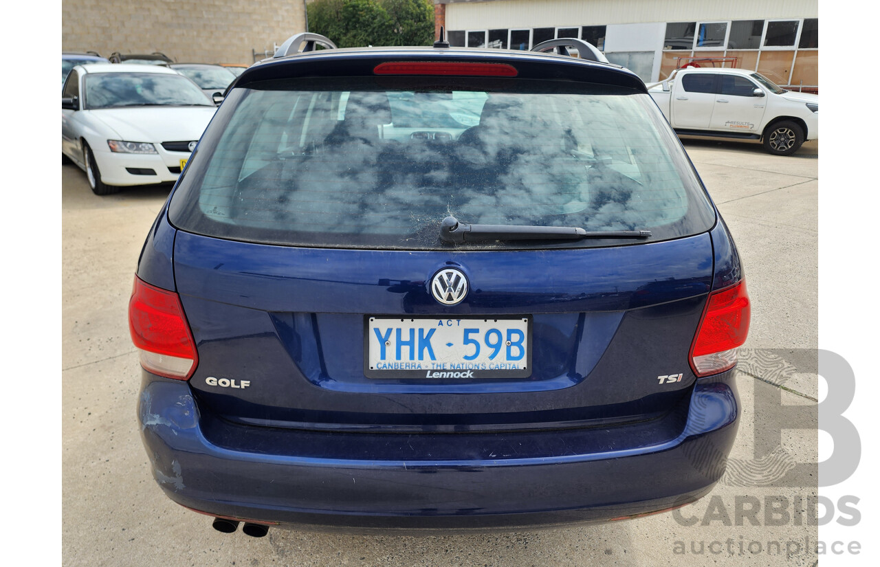 6/2010 Volkswagen Golf 90 TSI Trendline 1K MY10 4d Wagon Blue 1.4L