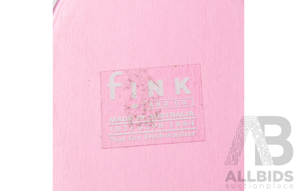 Australian Made Fink & Co Matt Pink Satin Vase Designed by Robert Forster